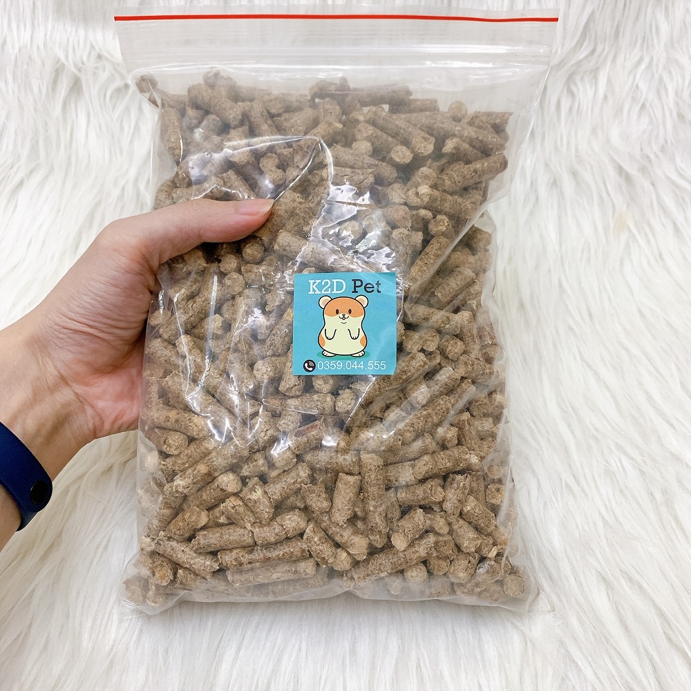 Gỗ nén Nâu 1kg lót chuồng hamster, Nhím, Guinea Pig (bọ ú, chuột lang), thỏ, sóc