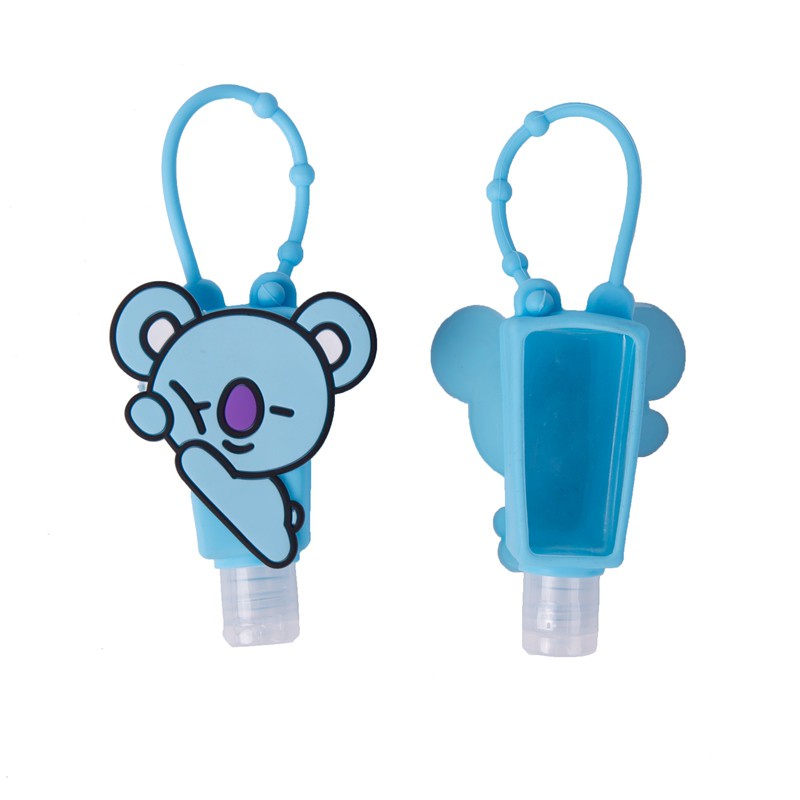 [Hàng mới về] Set chai silicon đựng nước rửa tay họa tiết BT21 đáng yêu 30ml (có bán lẻ)