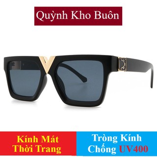 Kính mát nam nữ chống UV400 Hàn Quốc, thiết kế mắt vuông dễ đeo, màu sắc thời trang 2371