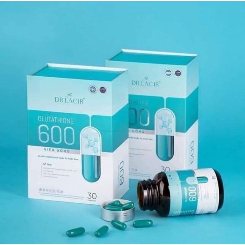 Viên Uống Trắng Da Mờ Nám GLUTATHIONE 600 DR.LACIR