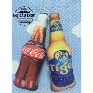 (TẶNG BIA NHỎ) COCA GỐI ÔM 3D COCA TIGER 50cm