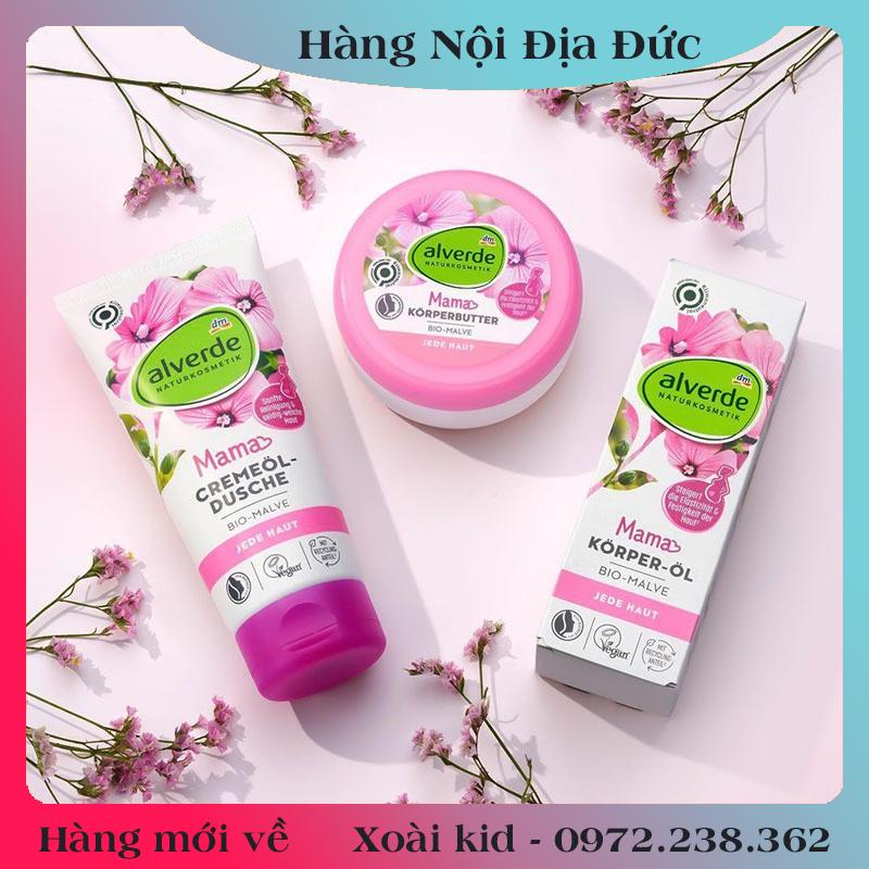 [auth] Sữa tắm và dưỡng thể Alverde Mama cho bà bầu và sau sinh của Đức [Hot]