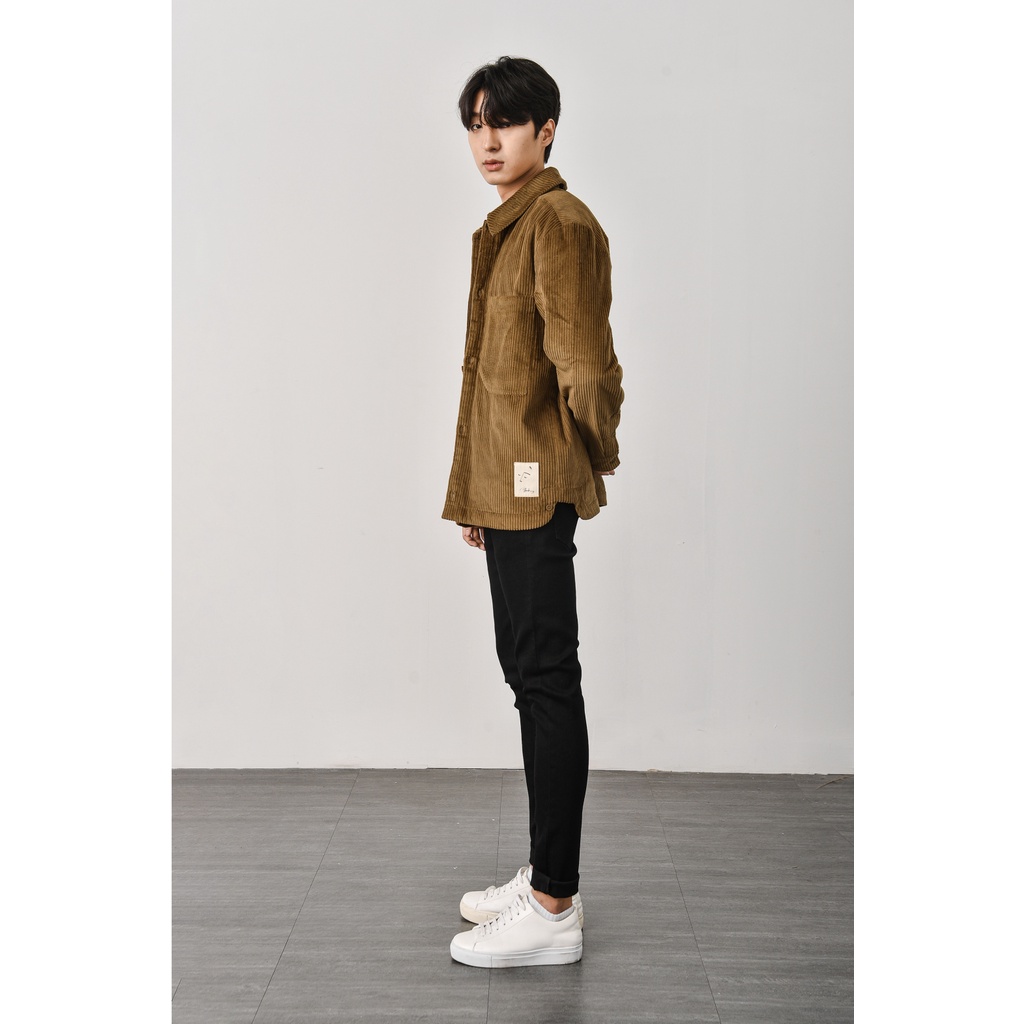 Áo Khoác Nhung Nam Cotton Form Regular - Routine 10F21JAC022