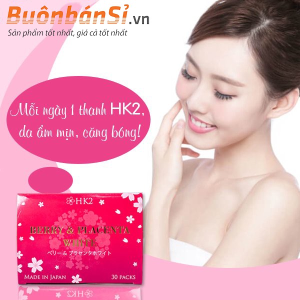 Tinh Chất Đẹp Da HK2 Berry & Placenta White [Hộp 30 gói] Nhật Bản