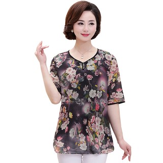 Chọn live Áo Trung niên cho Bà cho Mẹ - Áo lụa hàn châu Quần tơ đũi