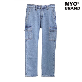 Quần Jean Ống Rộng MYO - Light Blue