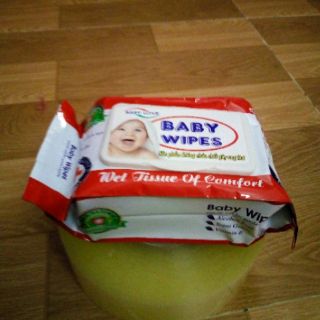 1 thùng(30 gói) khăn ướt bab gói 100 tờ