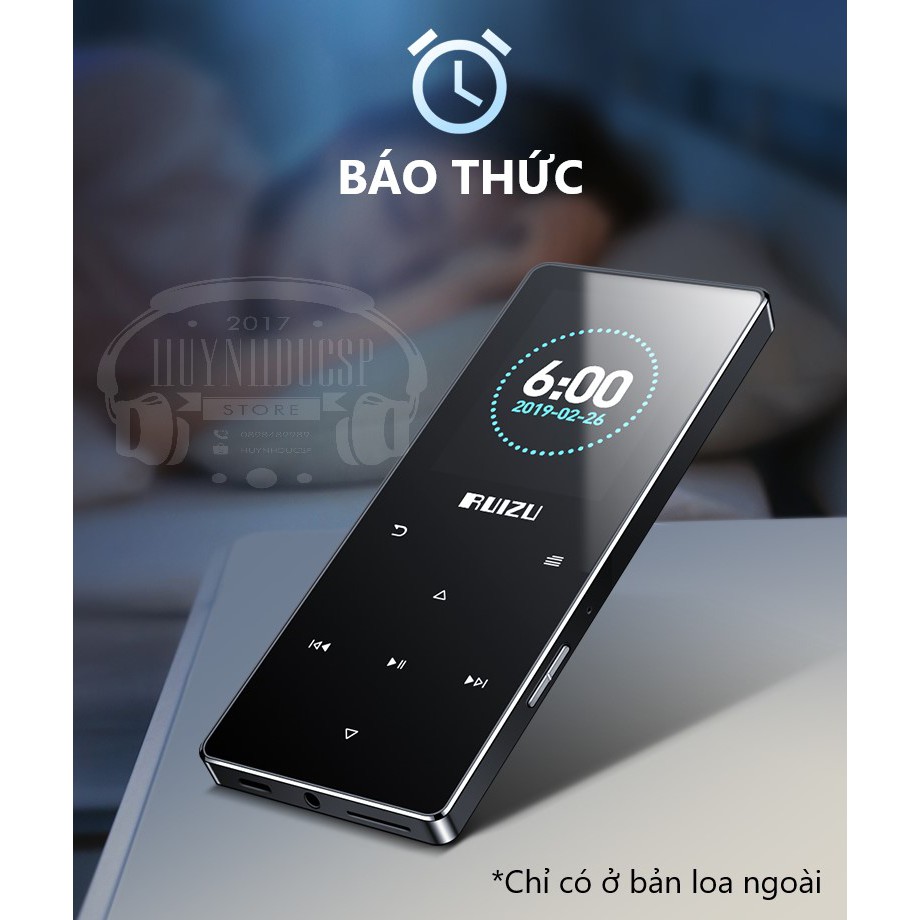 Máy nghe nhạc RUIZU D28 Bluetooth 5.0 Hifi Lossless Loa ngoài 2019 tặng kèm tai nghe