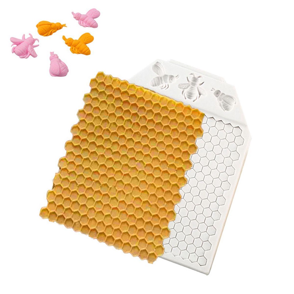 Khuôn Silicone Làm Bánh Hình Tổ Ong Độc Đáo