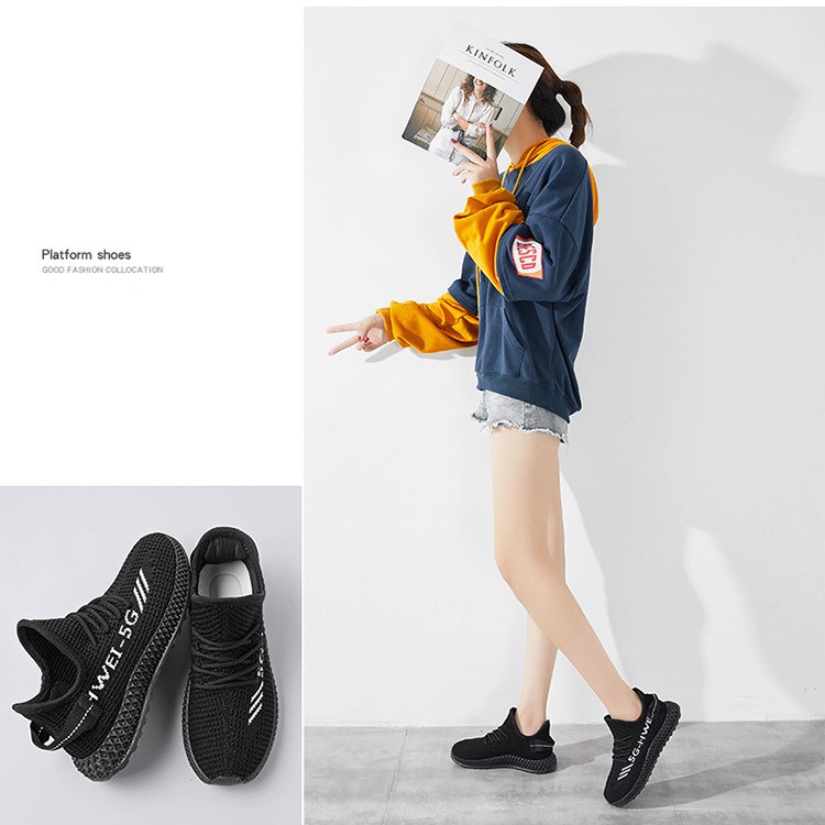 Giày Thể Thao Nữ Hot Trend Đế Tổ Ong Hot Trend Vải Đan Êm Thoáng Siêu Nhẹ - MSP 3237