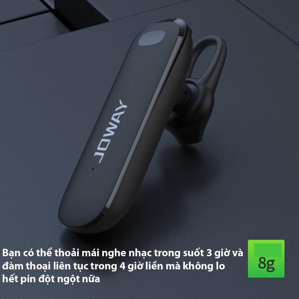 Tai Nghe Bluetooth Cao Cấp JOWAY H69 (Chống Khử Âm Ồn Khi Chạy Xe) - NK
