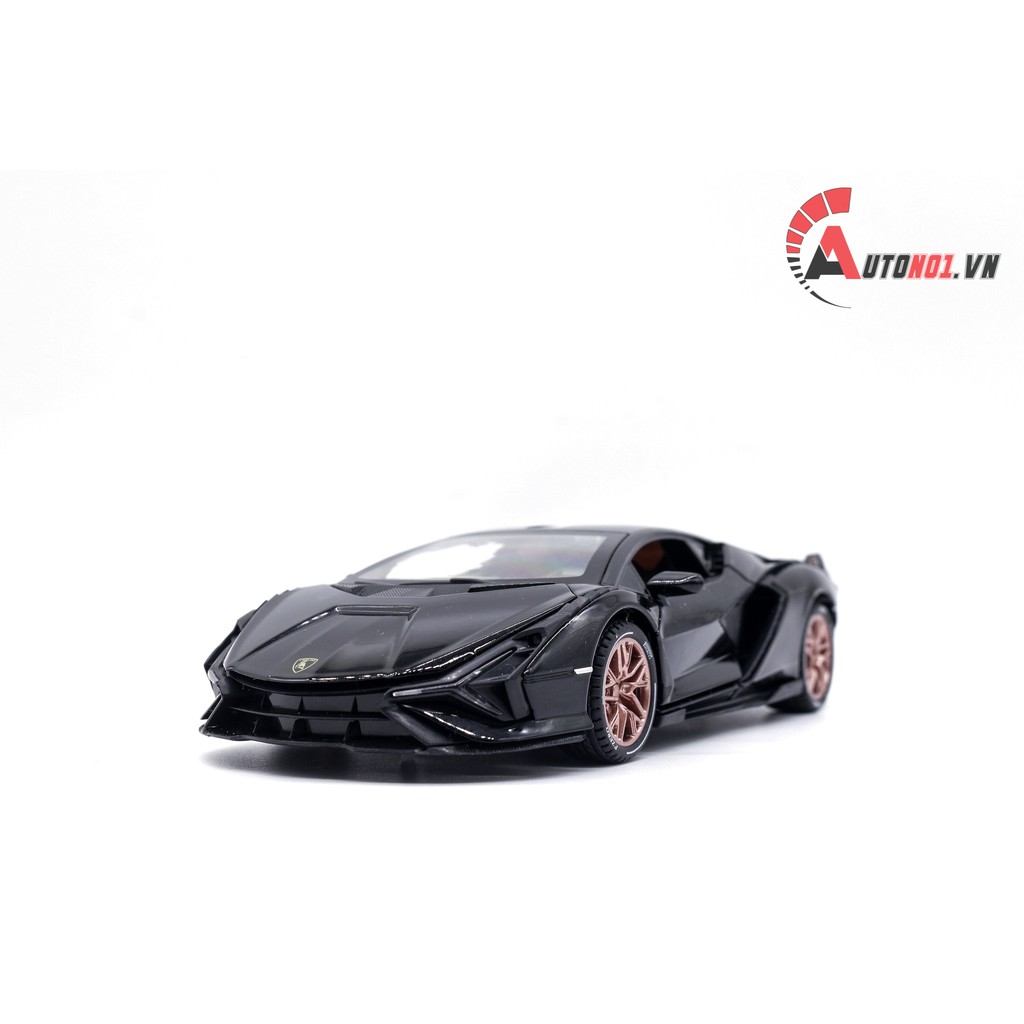 MÔ HÌNH XE LAMBORGHINI SIAN FKP 37 BLACK 1:24 CHE ZHI 7557