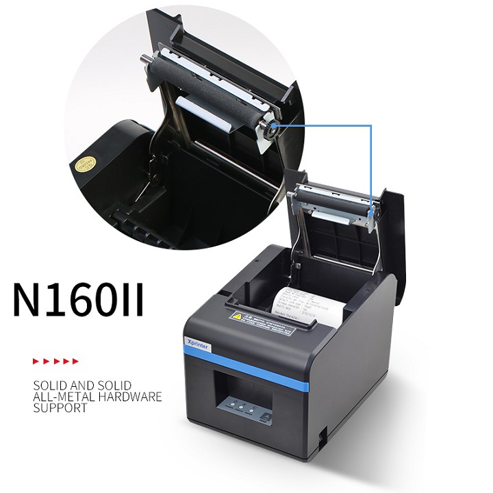 Máy in hóa đơn XPrinter XP-N160II + 5 Cuộn giấy in K80