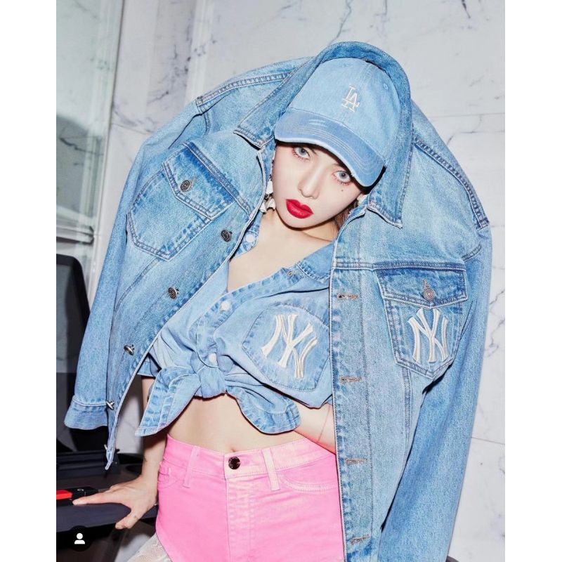 denim unisex oversize MLB