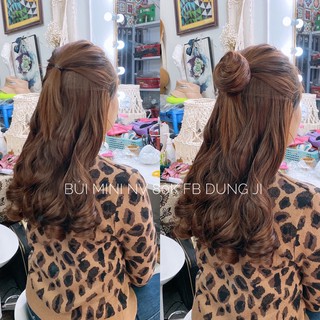 TÓC GIẢ BÚI MINI KẸP NỬA ĐẦU (ảnh thật shop tự chụp)