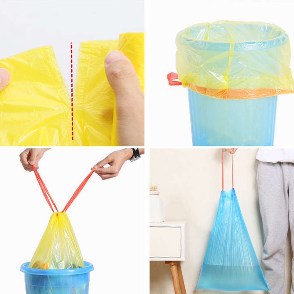 Cuộn 15 Túi Đựng Rác Bằng Nhựa Dùng Một Lần Tiện Dụng Cho Nhà Bếp