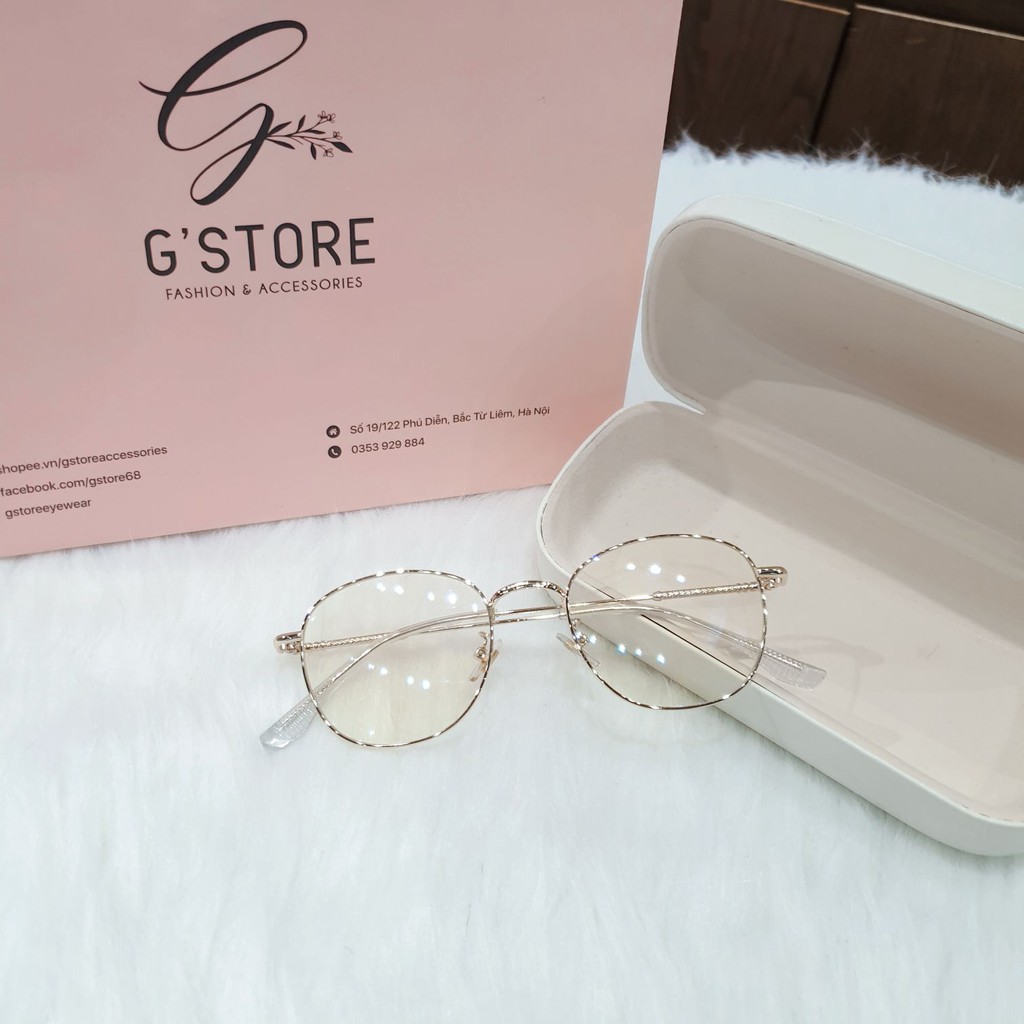 Gọng kính cận kim loại mắt dáng tròn vuông Qiwa Eyewear 5261, Kính cận mắt tròn nữ | BigBuy360 - bigbuy360.vn
