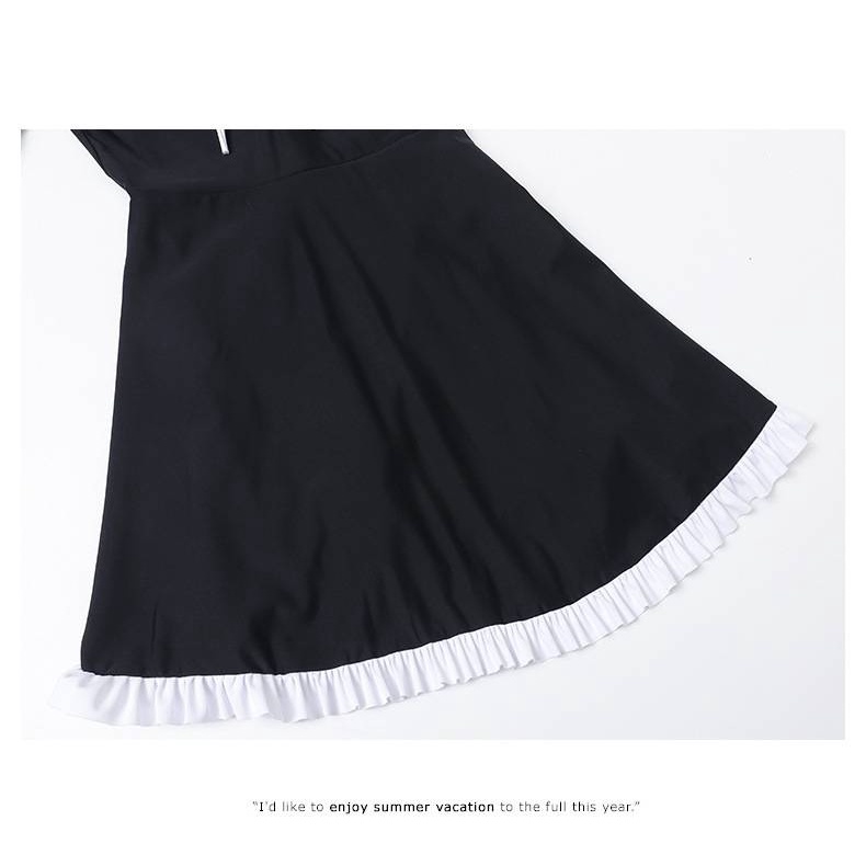 Bộ Đồ Bơi Tay Ngắn Ôm Eo Cỡ Lớn Phong Cách Hàn Quốc Mới 2021 Cho Nữ | BigBuy360 - bigbuy360.vn