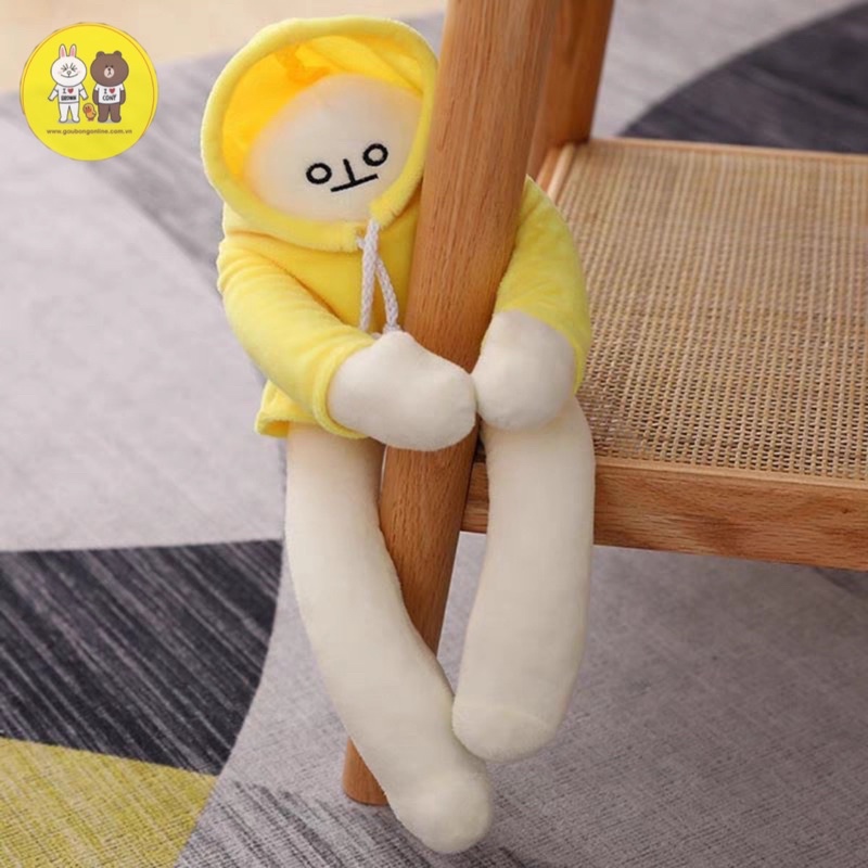 Người Chuối Nhồi Bông Trầm Cảm Lelush - Banana Man kích thước 35cm Xưởng Gấu Bông Việt Nam