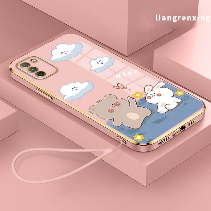 Ốp Điện Thoại Silicon Mềm Mạ Điện Chống Sốc Cho xiaomi poco m3 Ddx01