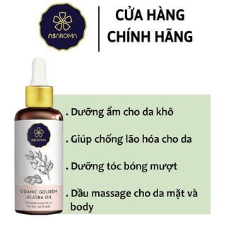 Dưỡng Ẩm Da Khô Dầu Jojoba Asaroma-Dưỡng Mi-Dưỡng Môi-Làm Sạch Da-Tẩy Trang Trước Khi Dùng Sửa Rửa Mặt-100ml