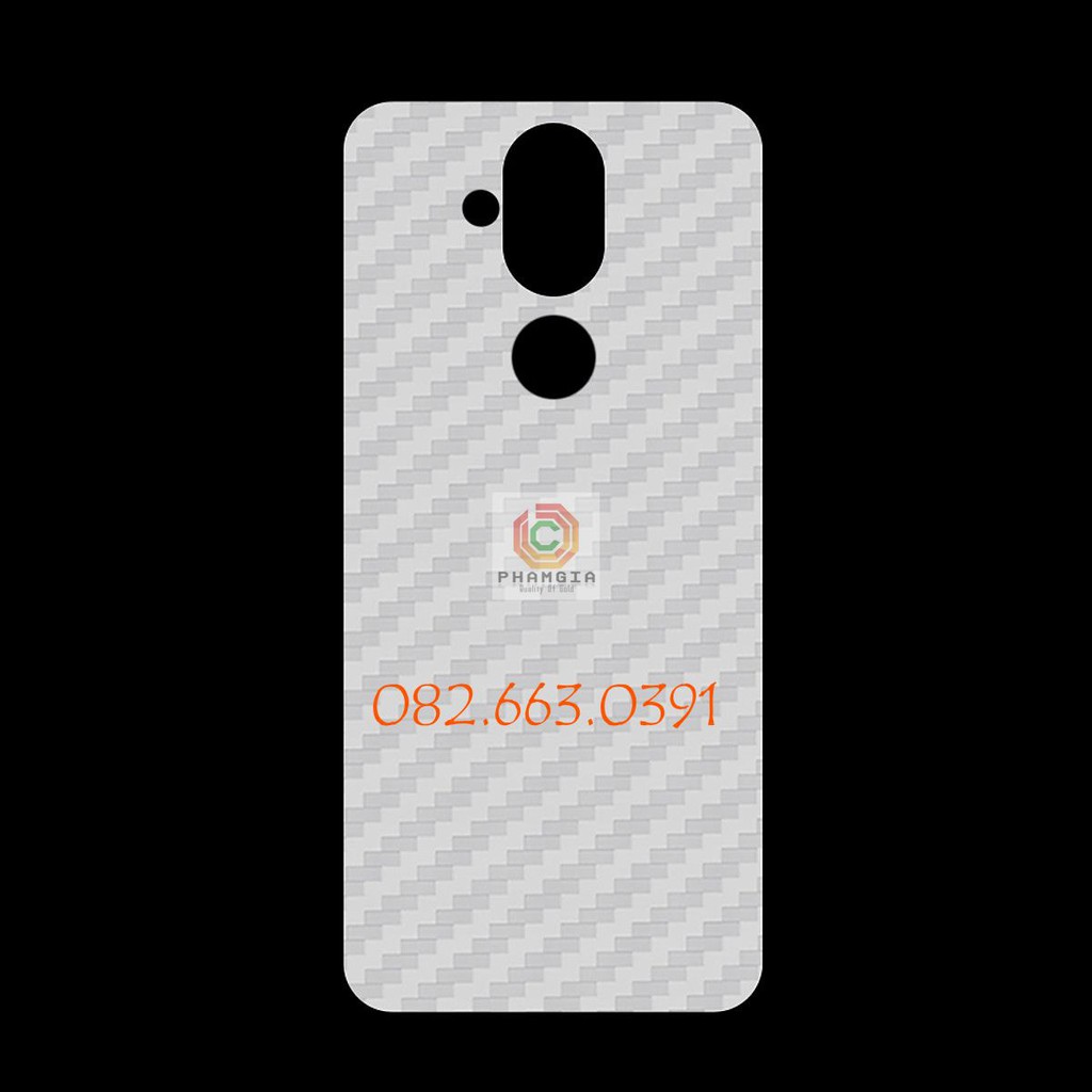 Miếng dán mặt lưng skin carbon Nokia 7.1 Plus/ X7/ 8.1