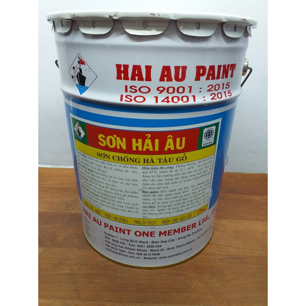 Sơn chống hà Hải Âu dùng cho tàu gỗ AF2561 thùng 25kg