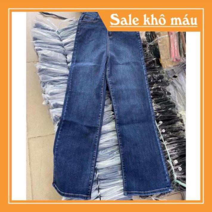 HOT Quần jeans cạp cao ống đứng chất jeans giãn- shop tự chụp