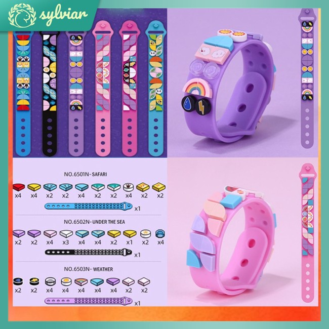[sylviar] Ollie 【Hàng Có Sẵn】Dây Đeo Tay Lego Dạng Khối Có Thể Điều Chỉnh DIY Cho Trẻ Em