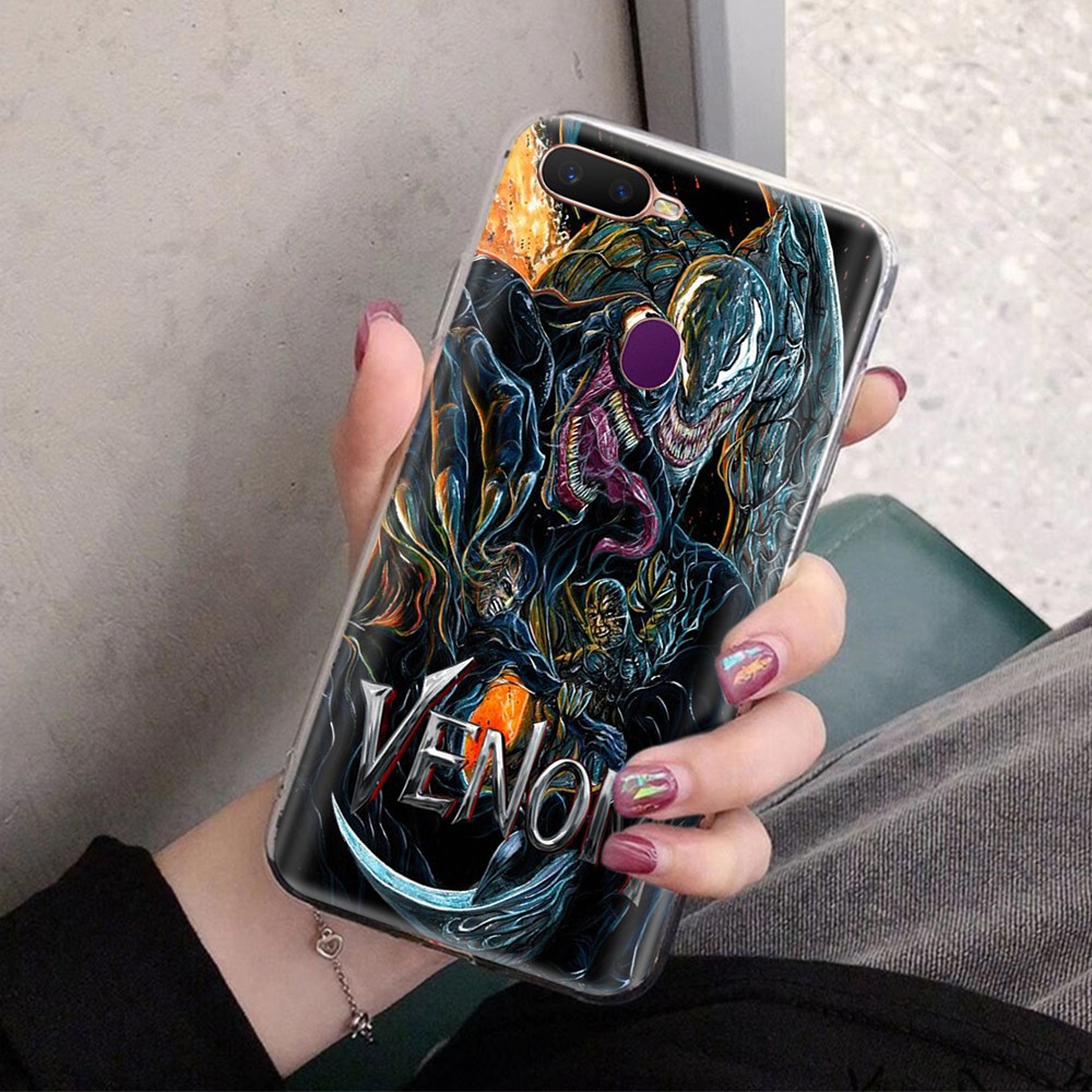 Ốp Lưng Mềm Trong Suốt In Hình Venom Marvel Cho Xiaomi Redmi Note 8 8t 6 6a 8a Pro Va158