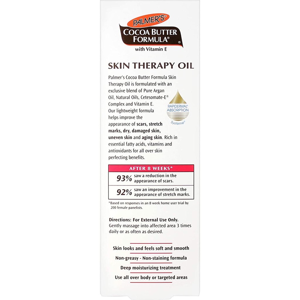 Dầu dưỡng ẩm đa năng hương hoa hồng Palmer's Cocoa Butter Formula Skin Therapy Moisturizing Body Oil 150ml (Mỹ)