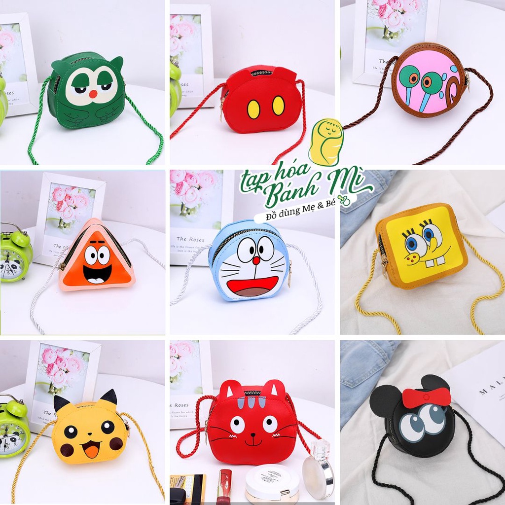 Túi đeo chéo mini cho bé đi chơi đi du lịch hình dễ thương
