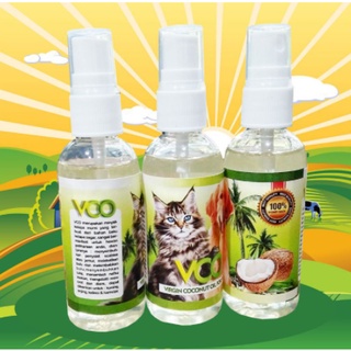 Image of VCO SPRAY 60 - Obat Jamur Scabies Untuk Kucing Anjing Minyak VCO Virgin Coconut Oil for Cat Dog