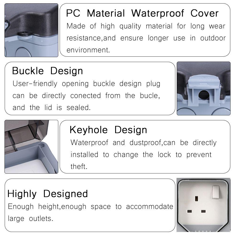 Ổ Cắm Điện Ngoài Trời Chống Thấm Nước Tiện Dụng