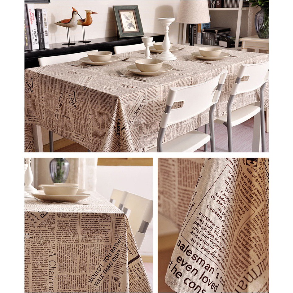 Vải canvas may khăn trải bàn deco bàn học, bàn ăn, thảm trải picnic dã ngoại cắm trại, phông nền chụp ảnh
