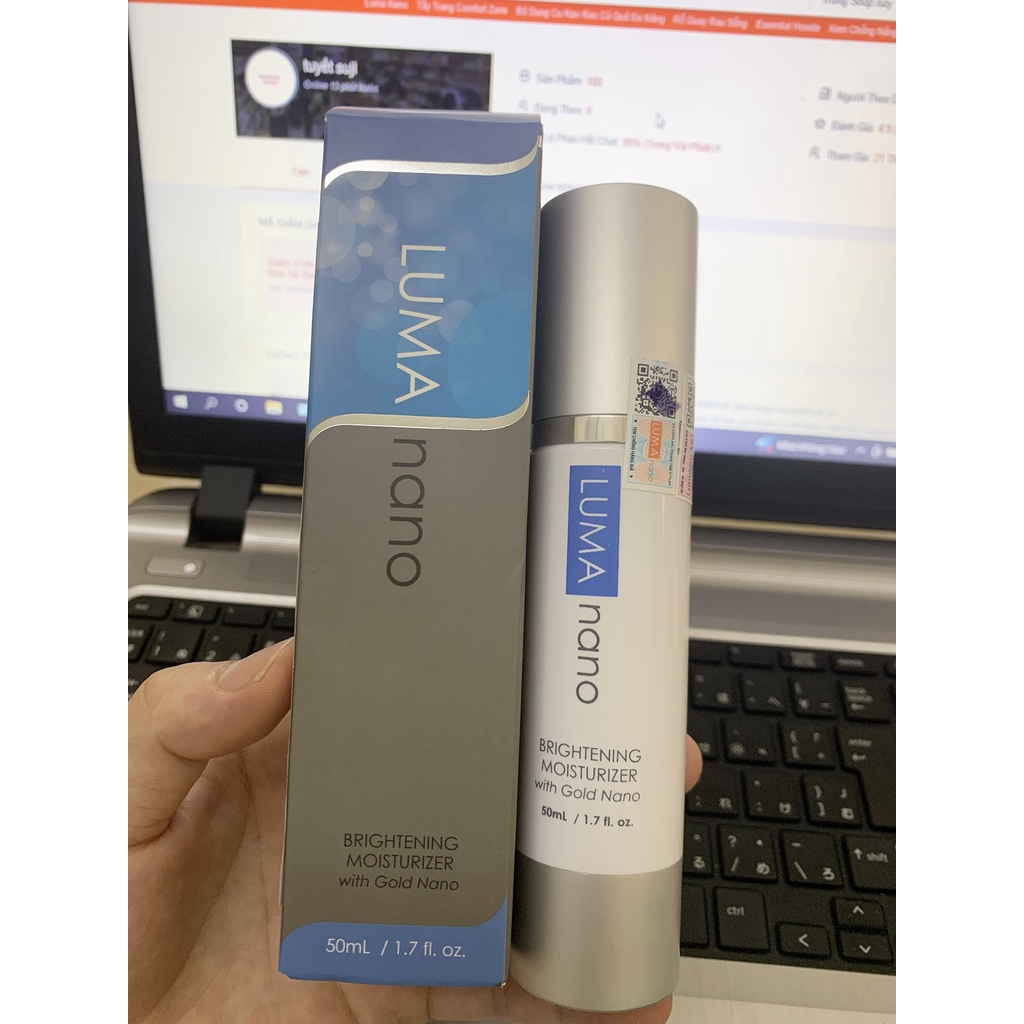Kem dưỡng da Luma Nano Brightening Moisturizer With Gold Nano 50ml