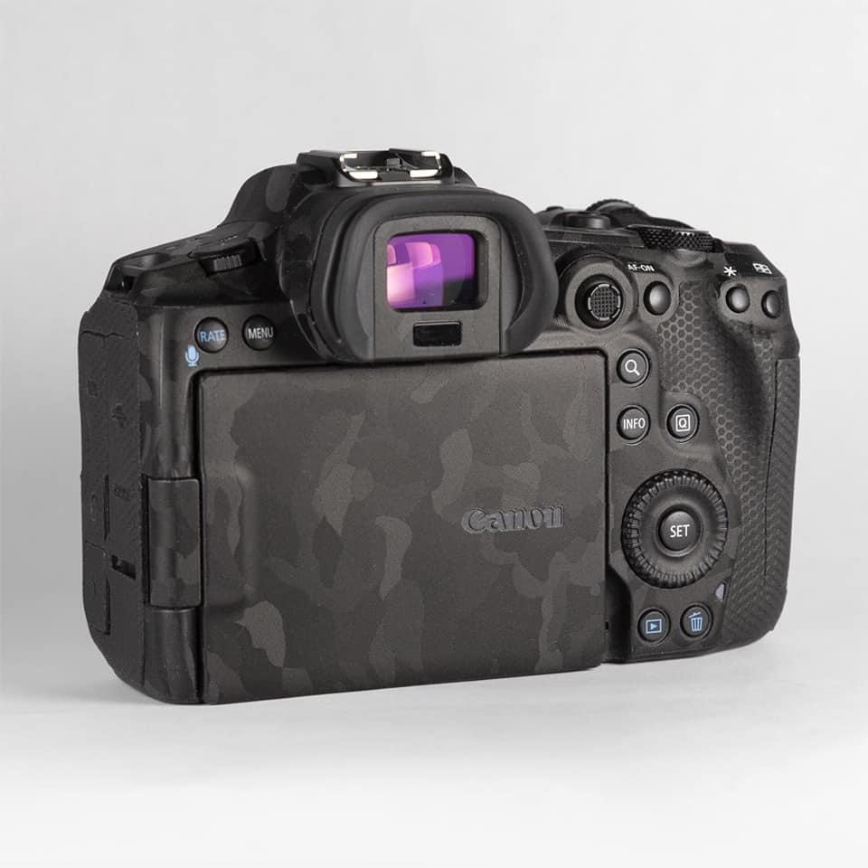 Miếng Dán Skin Máy Ảnh 3M - Mẫu Shadow camo vân nổi - Cho máy ảnh Canon EOS R/ RP/ R5/ R6....