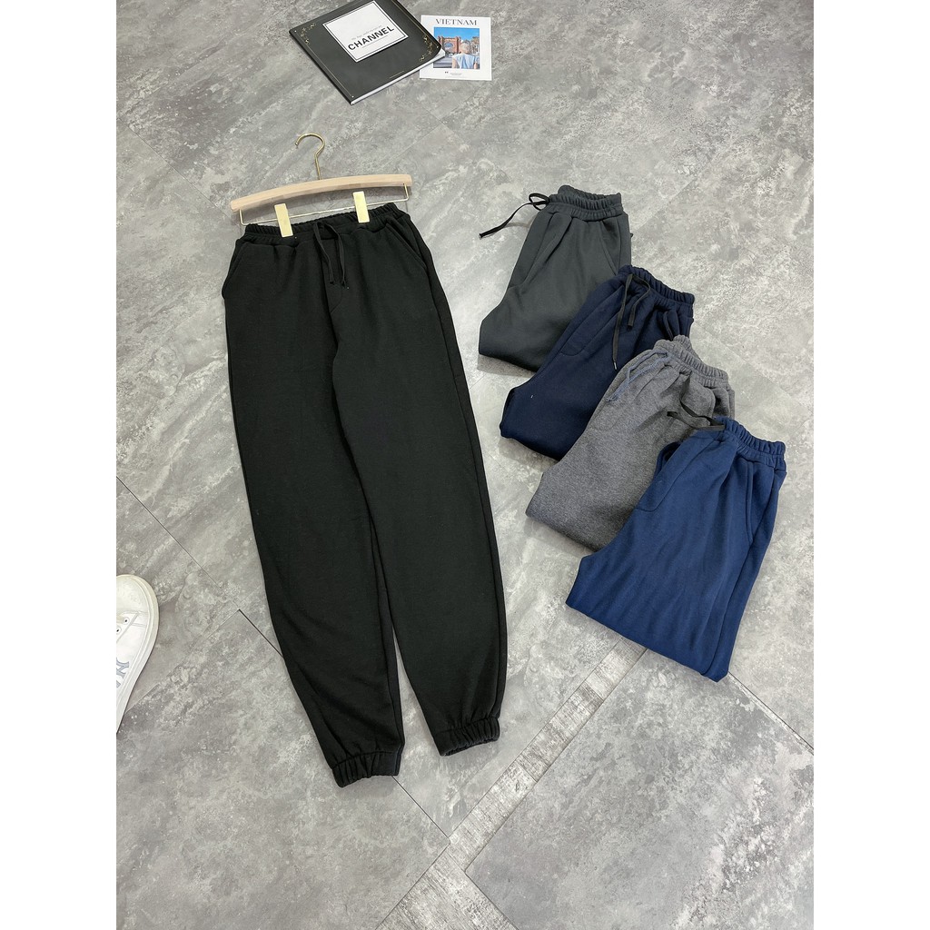 Quần Nỉ Jogger Nam Lót Lông