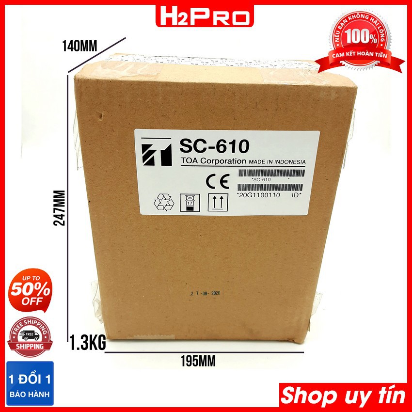 [Mã ELHACE giảm 4% đơn 300K] Loa Nén Phóng Thanh TOA SC-610 10W H2Pro Chính hãng, Loa phóng thanh Toa Trở Kháng Thấp