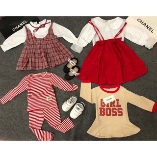 Set dài tay bé gái