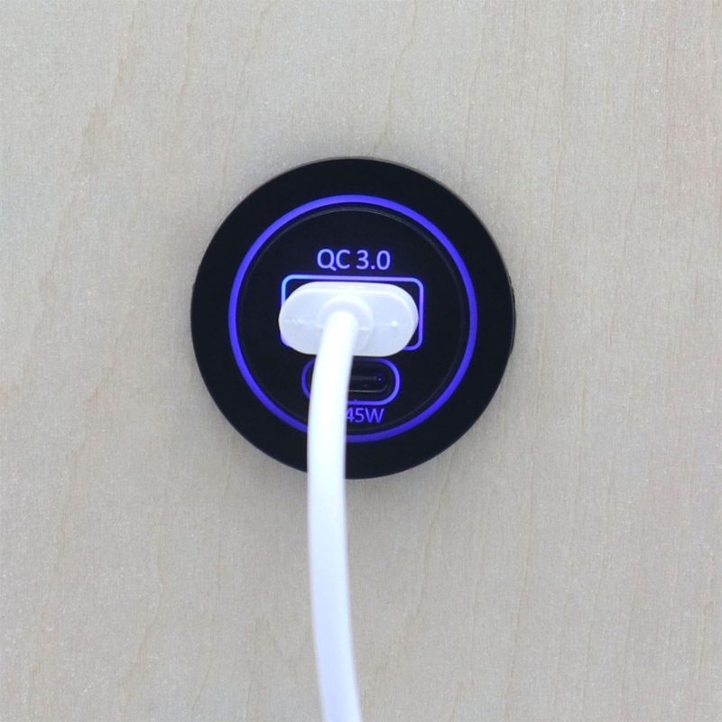 Ổ CắM SạC 12V 24V 45W PD USB C 18W QC3 0 Cho Xe TảI Note 20 10 S21 20 10