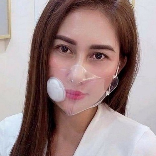 Khẩu Trang Nhựa Trong Suốt,Chống tia UV,Không thấm nước khi đi mưa,Không ố vàng theo thời gian