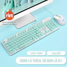 Bàn Phím Không Dây N520 Và Bàn Phím Có Dây N518 Tặng Kèm Chuột Không Dây Chống Tràn Nước