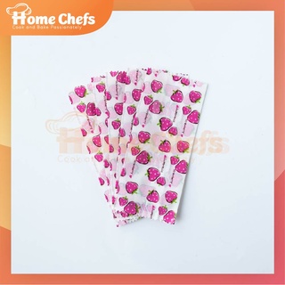 Túi đựng kẹo Nougats mẫu dâu tây tập 200 chiếc