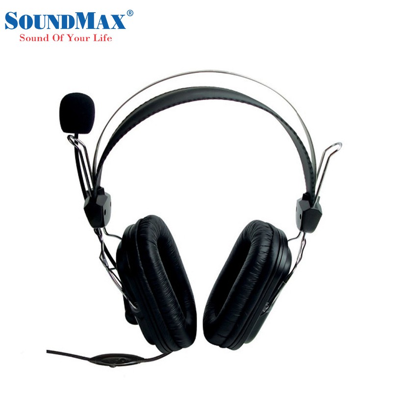 Tai nghe Soundmax AH 302 (Đen) Chính hãng phân phối