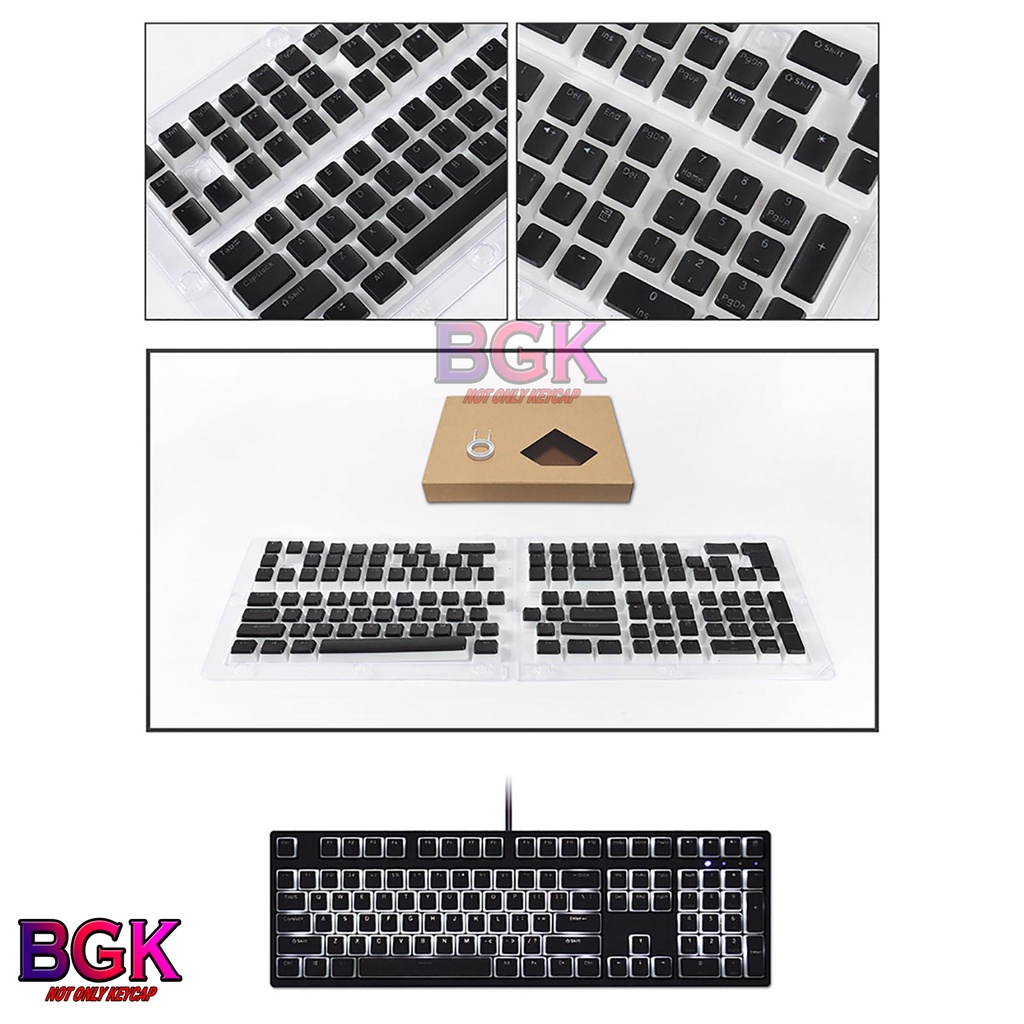 Keycap Pudding PBT MOD 129 phím  Cân được layout 68,75,89..v.v