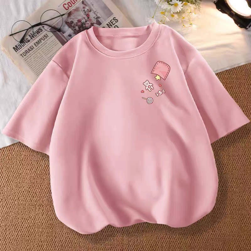 [FREE SIZE] Áo Thun Unisex Tay Lỡ Form Rộng Kiểu Dáng Basic Cho Cả Nam Và Nữ | BigBuy360 - bigbuy360.vn