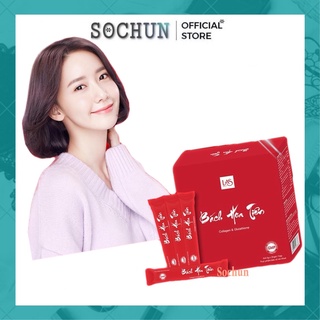 Bách Hoa Tiên chính hãng las beauty Cốm đẹp Da hết khô hạn nở ngực bổ sung nội tiết tố colagen trắng Da mờ nám