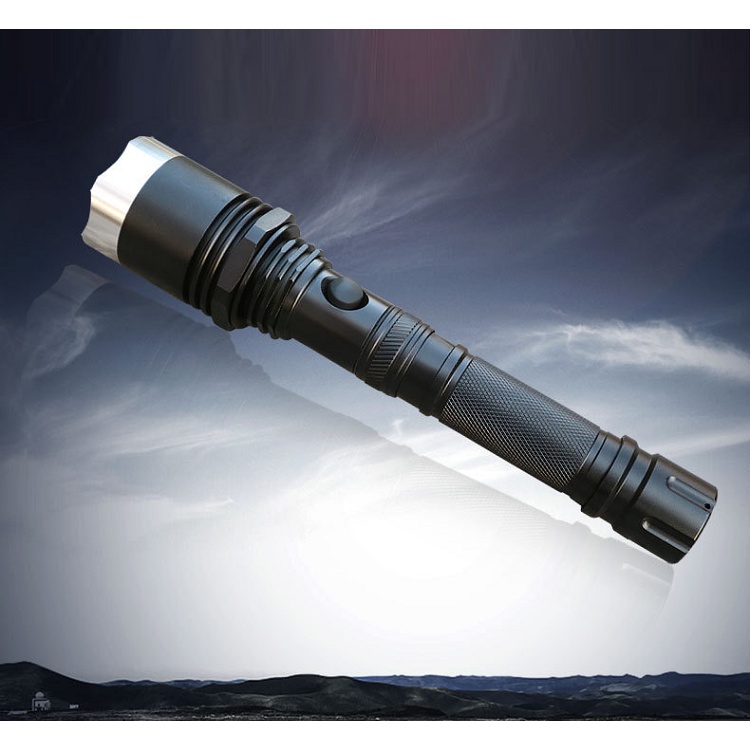 Đèn pin cầm tay siêu sáng XPE T6 QX8 cầm chắc tay, vô cùng tiện lợi