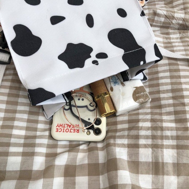 [CÓ SẴN] Túi canvas bò sữa siêu cute - có video thật